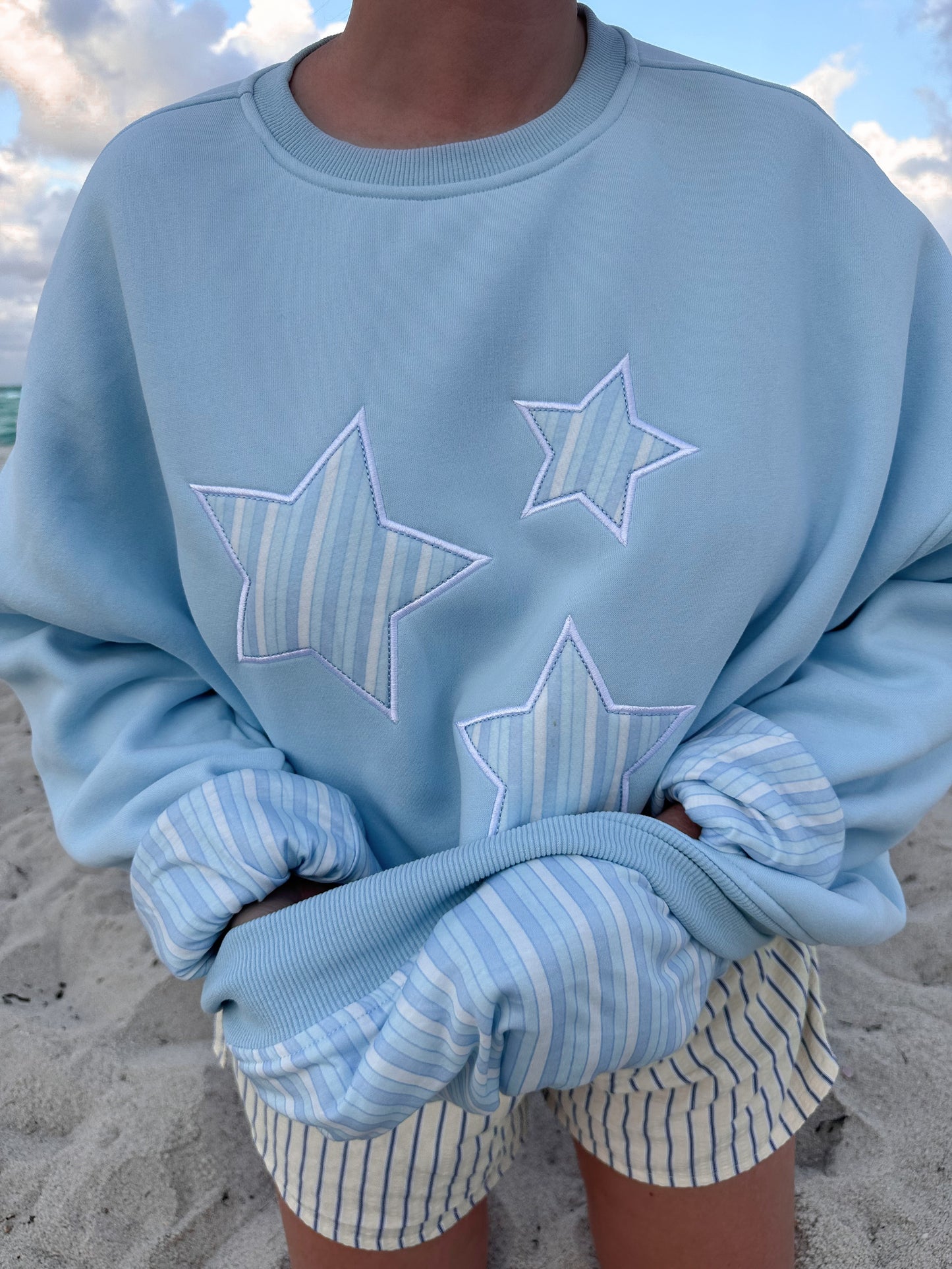 Star Lux Striped Sweatshirt
