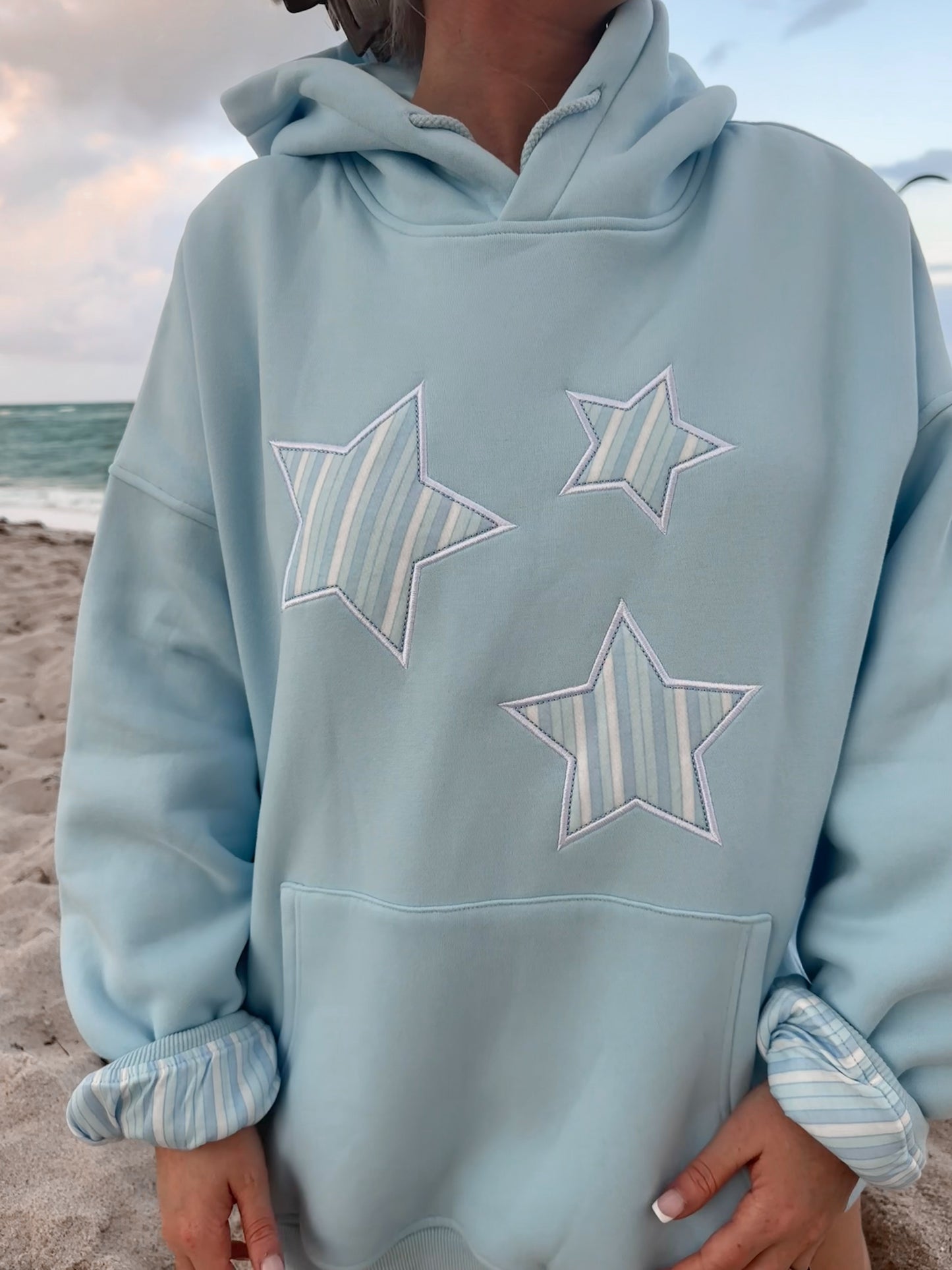 Star Lux Striped Hoodie