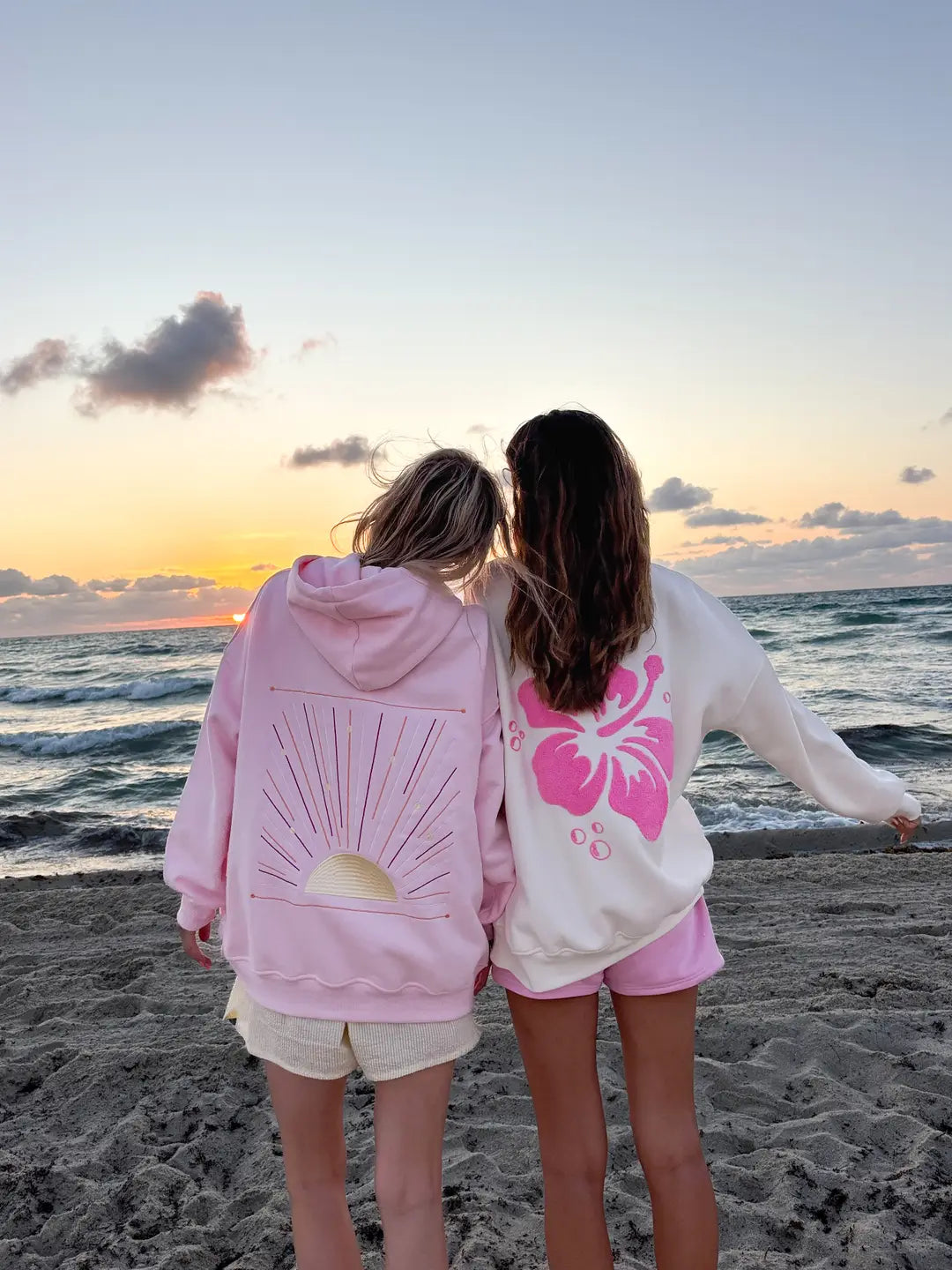 Sunset Rays Embroider Hoodie