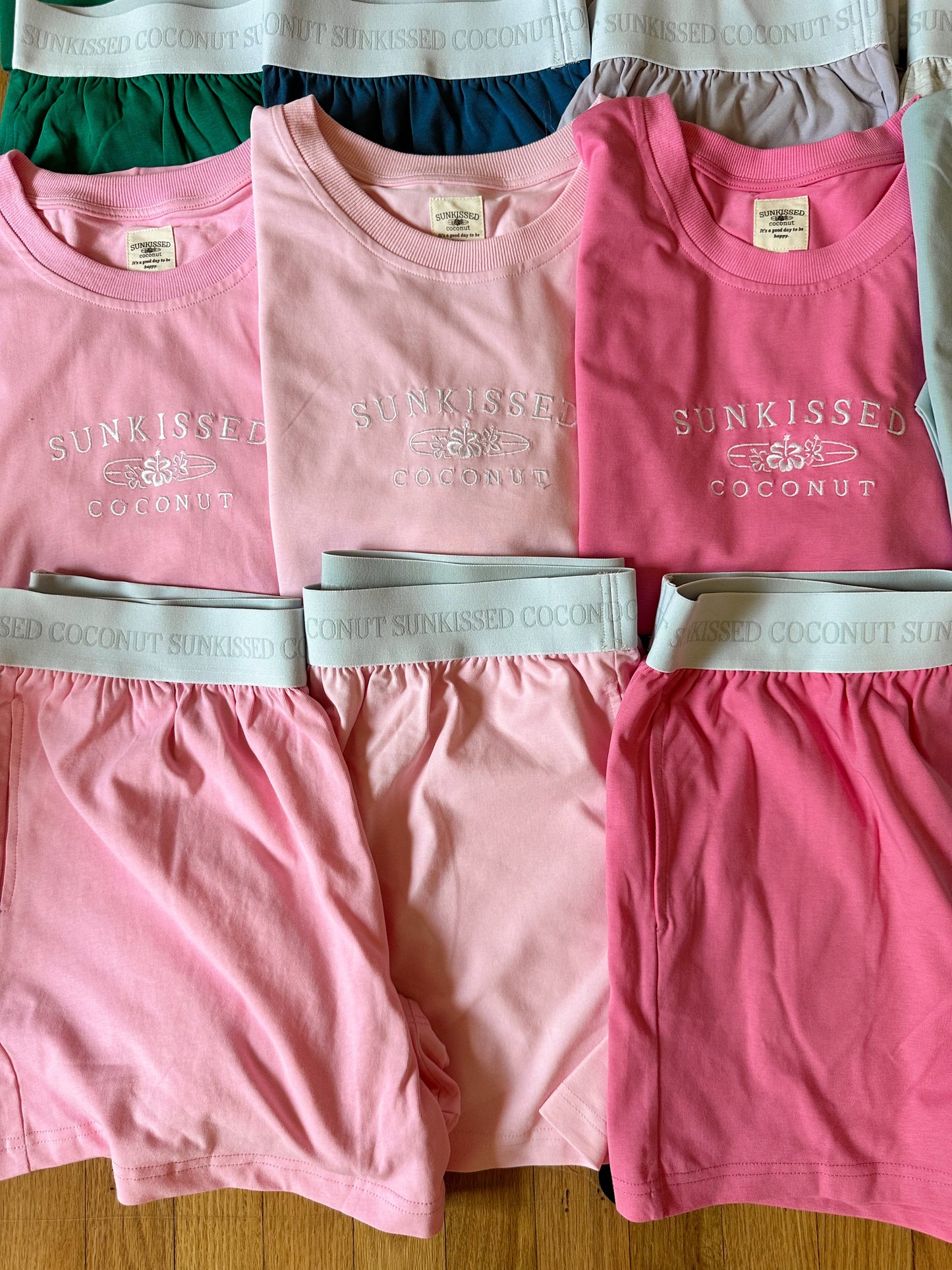 TRADESHOW Malibu Pink Basic Watercolor Shorts