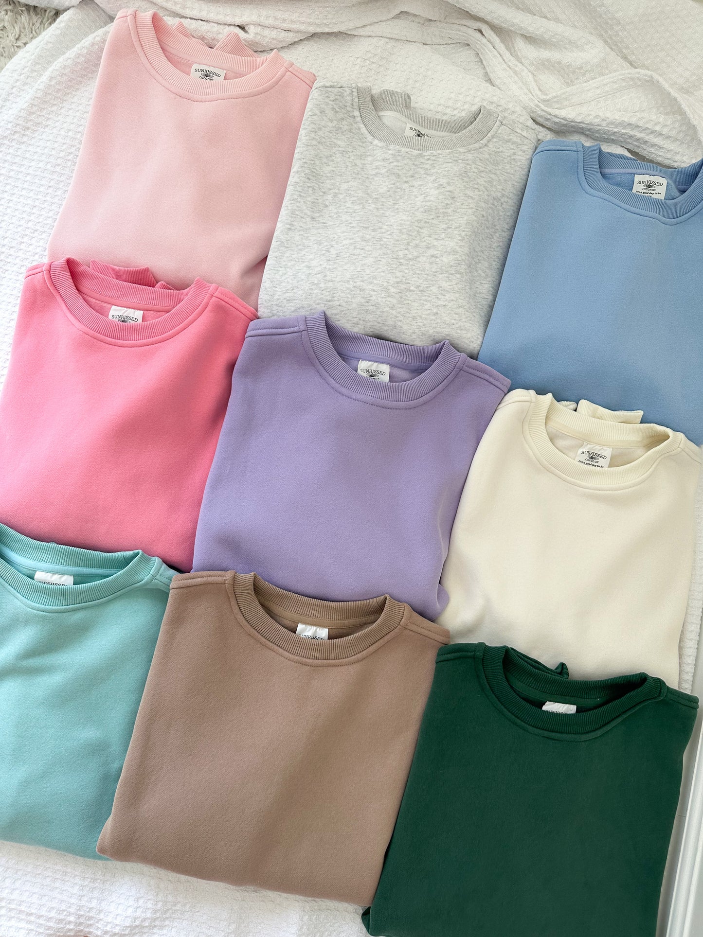 BLANK SUNKISSED WATERCOLOR SWEATSHIRTS