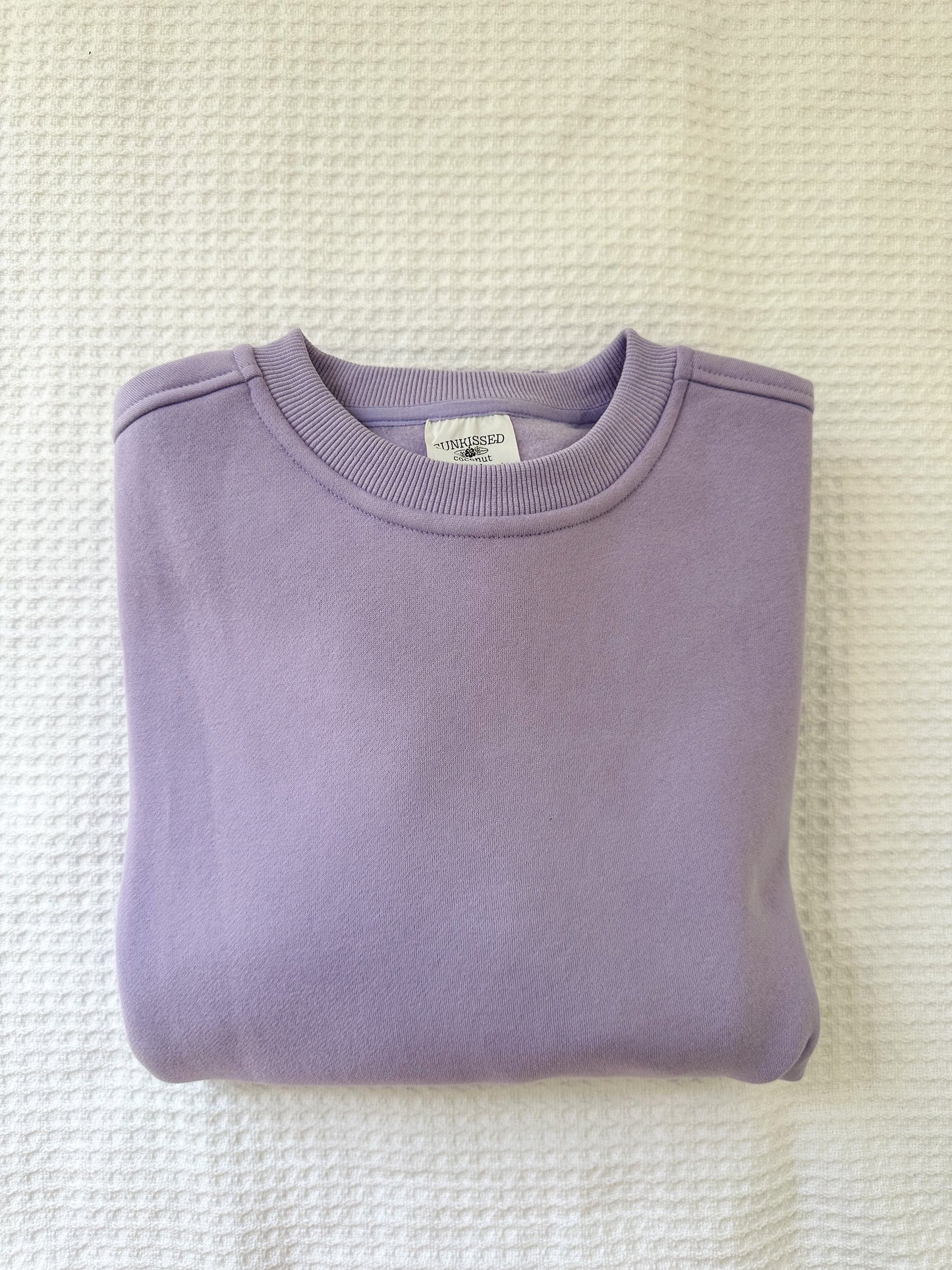 Deep Lavender Basic Blank Sweatshirt