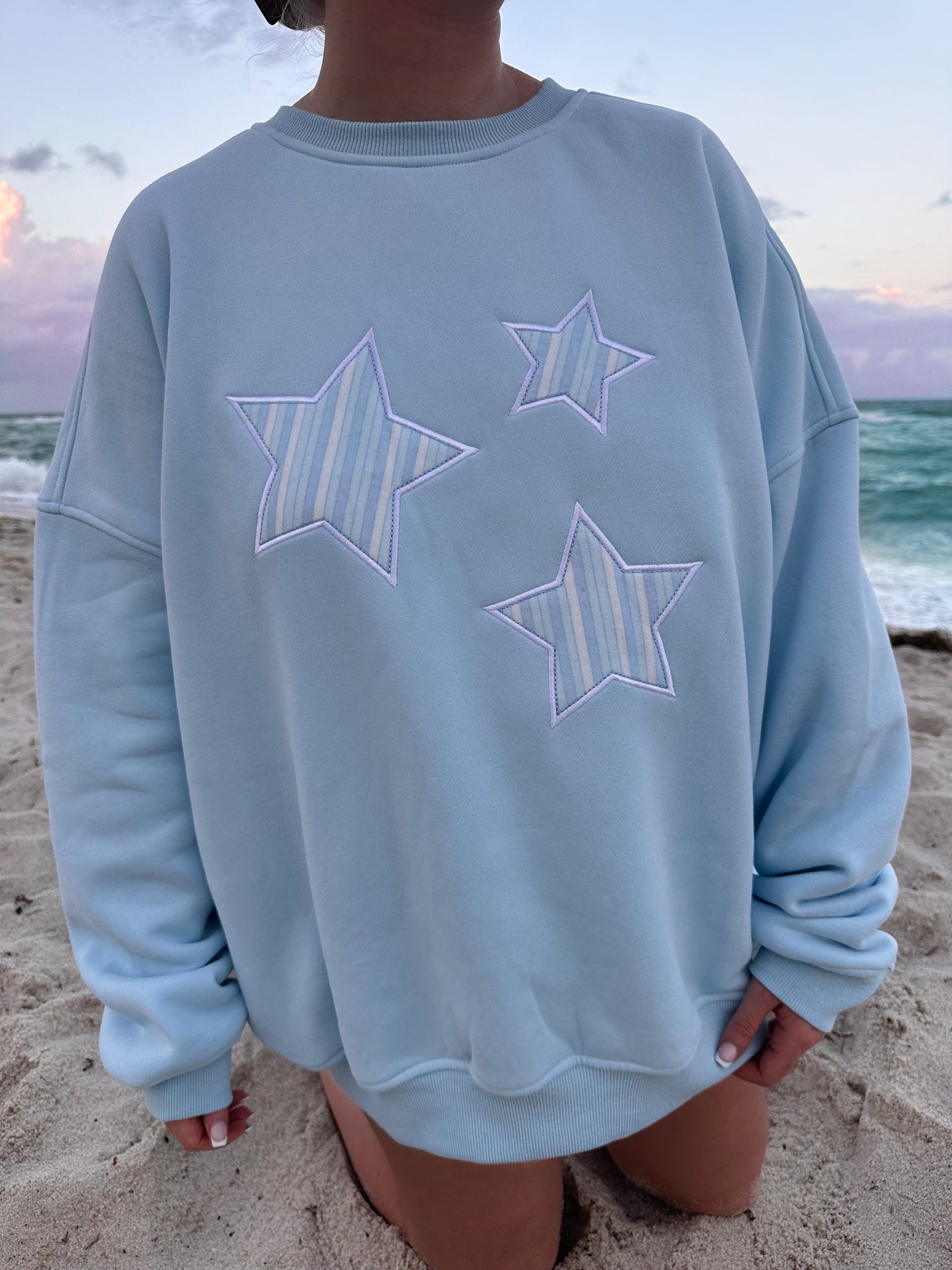 Star Lux Striped Sweatshirt