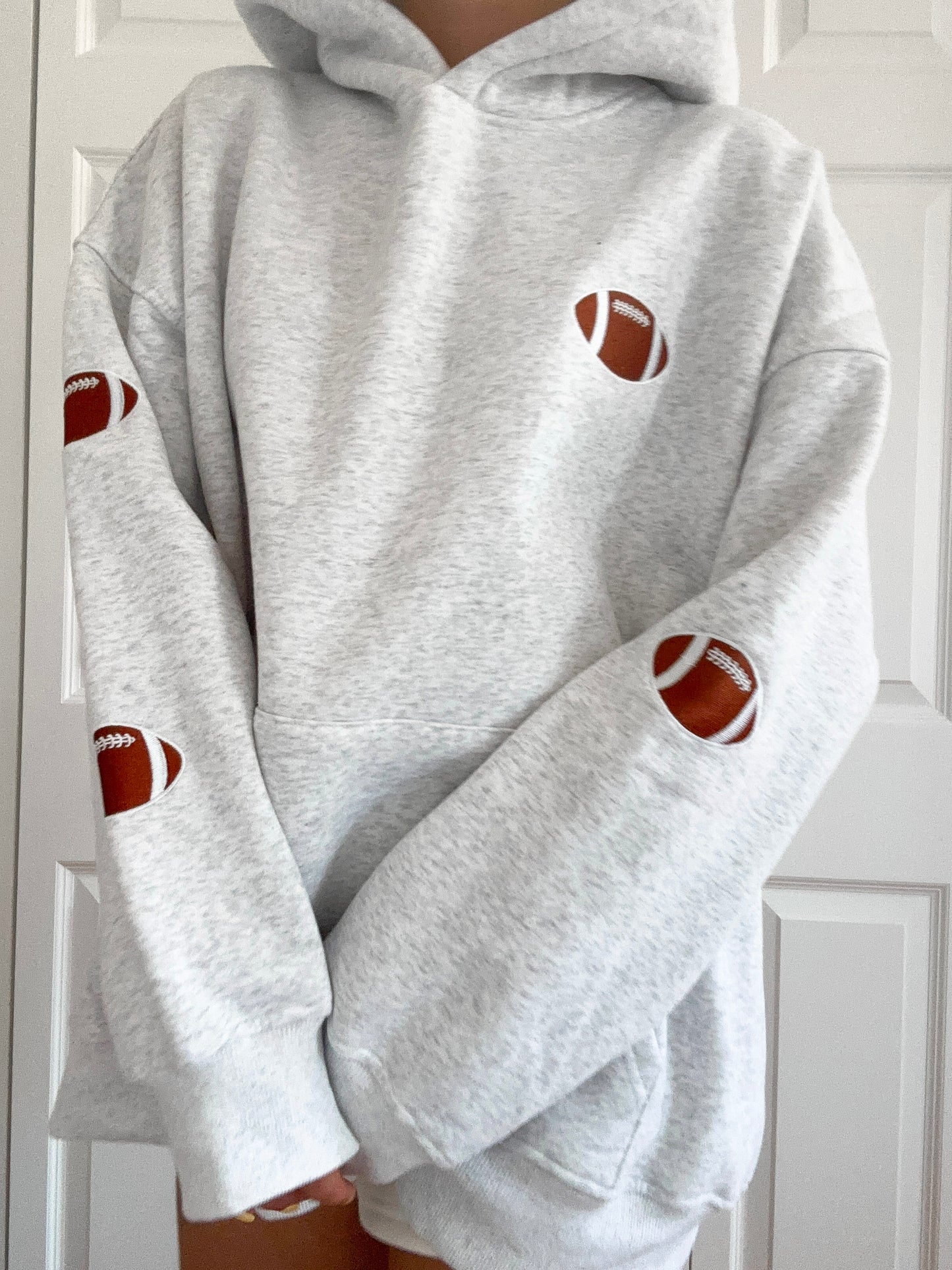 Football Game Day Embroider Hoodie