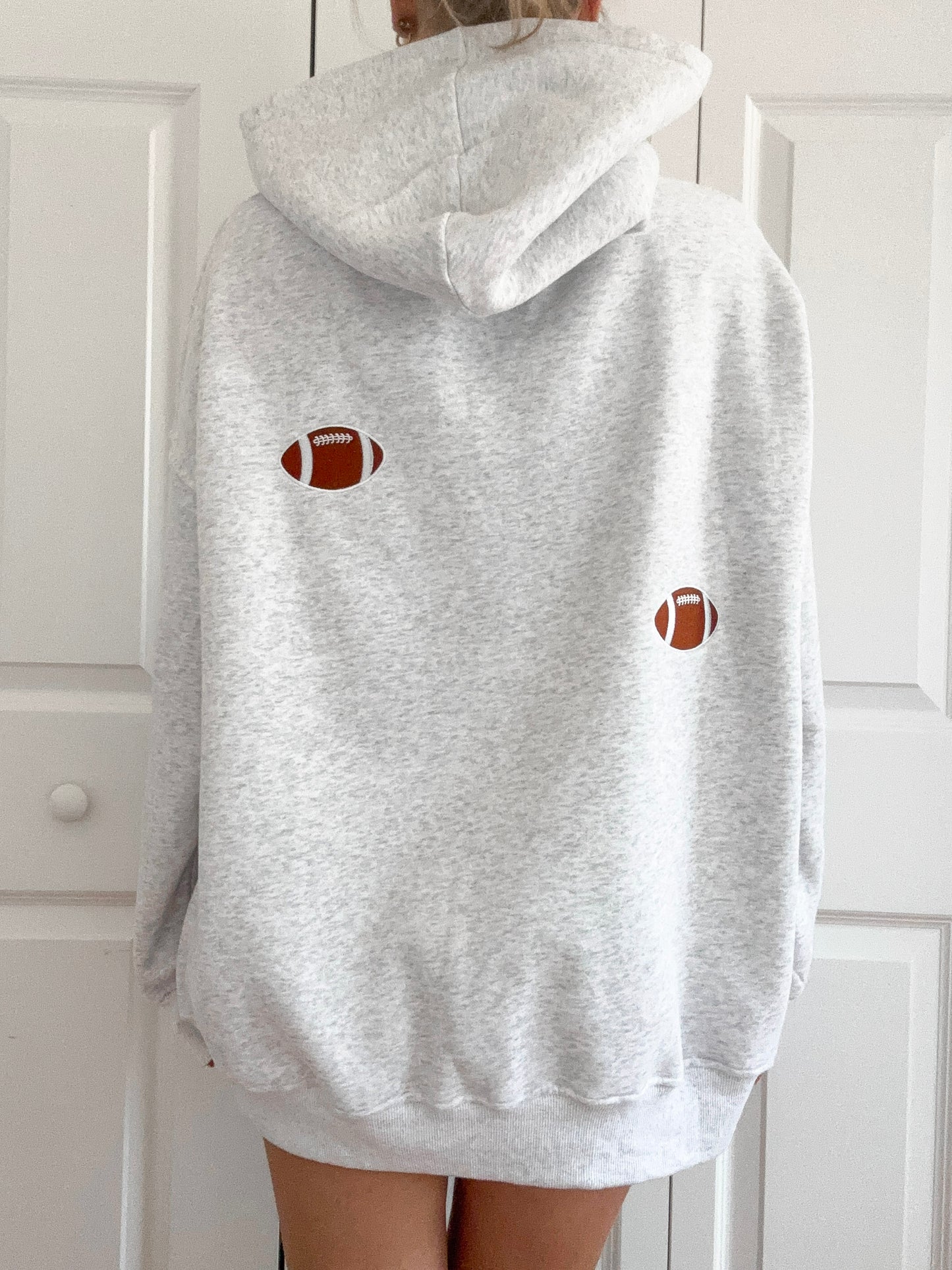 Football Game Day Embroider Hoodie