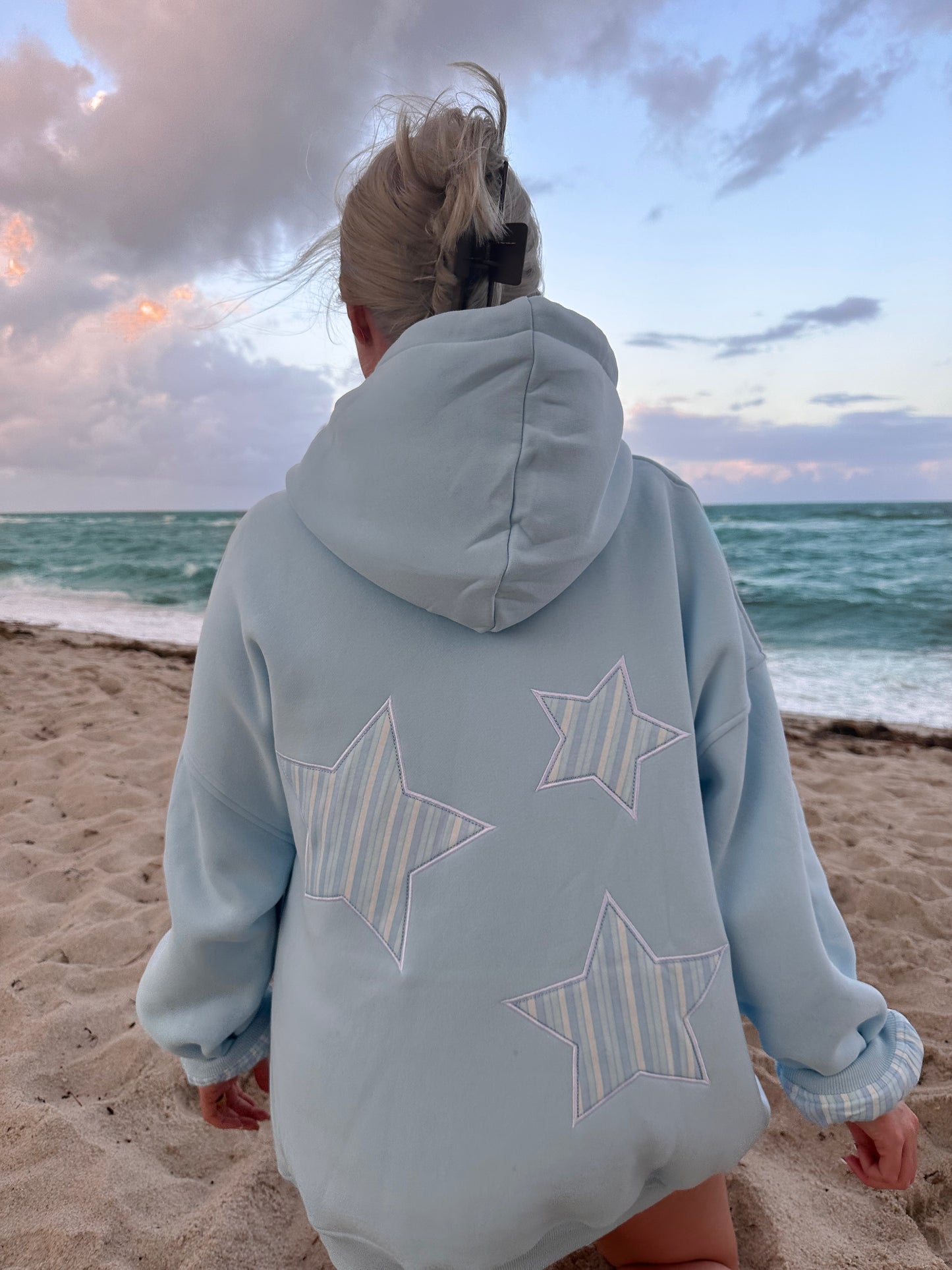 Star Lux Striped Hoodie