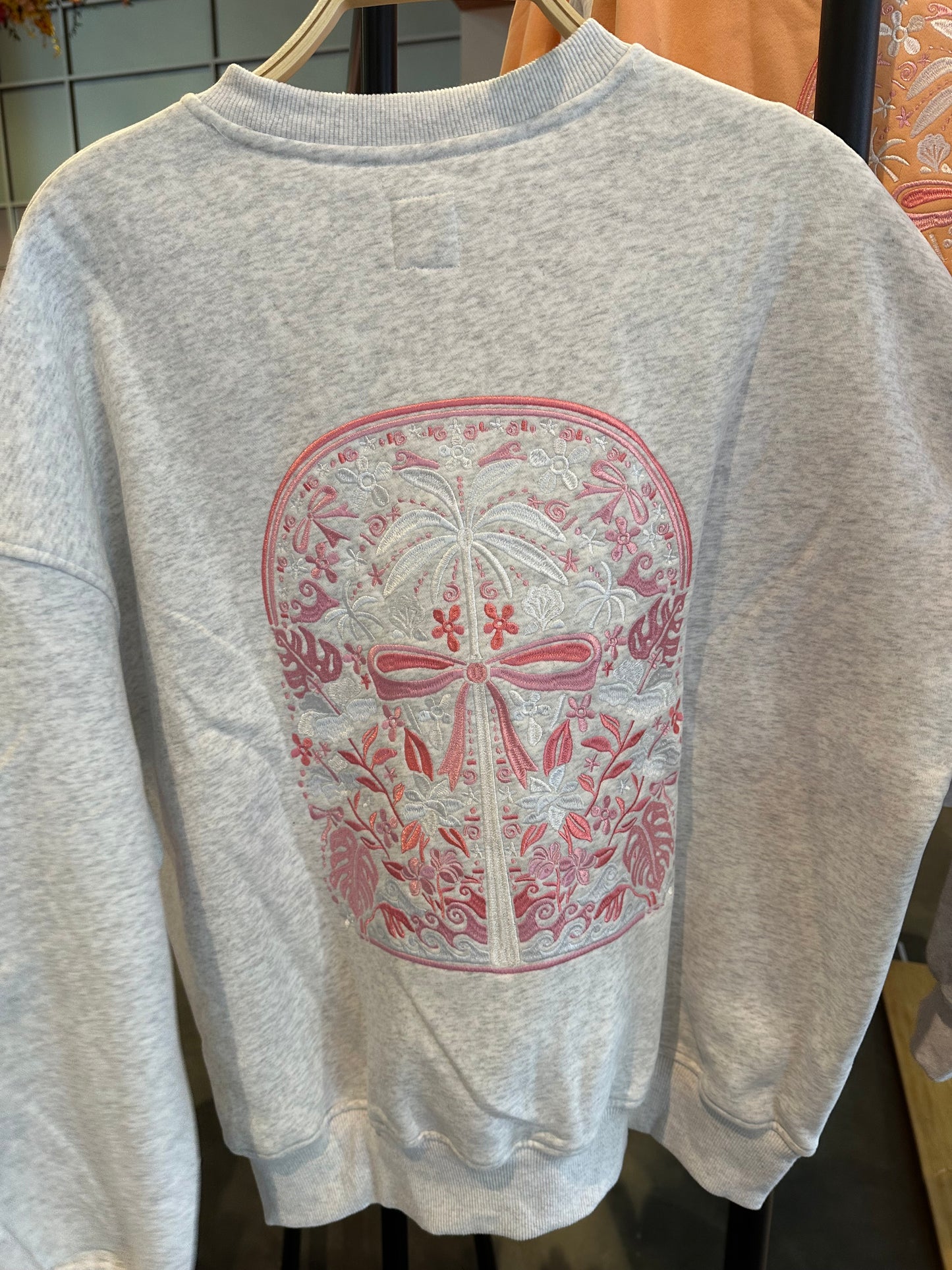 Pearl Grey Tropical Sweatshirt