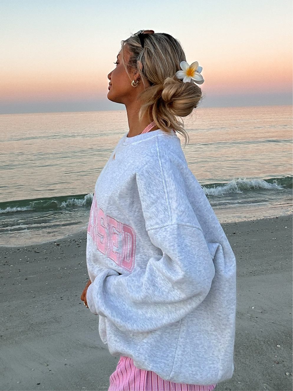 Sunkissed Varsity Embroider Sweatshirt