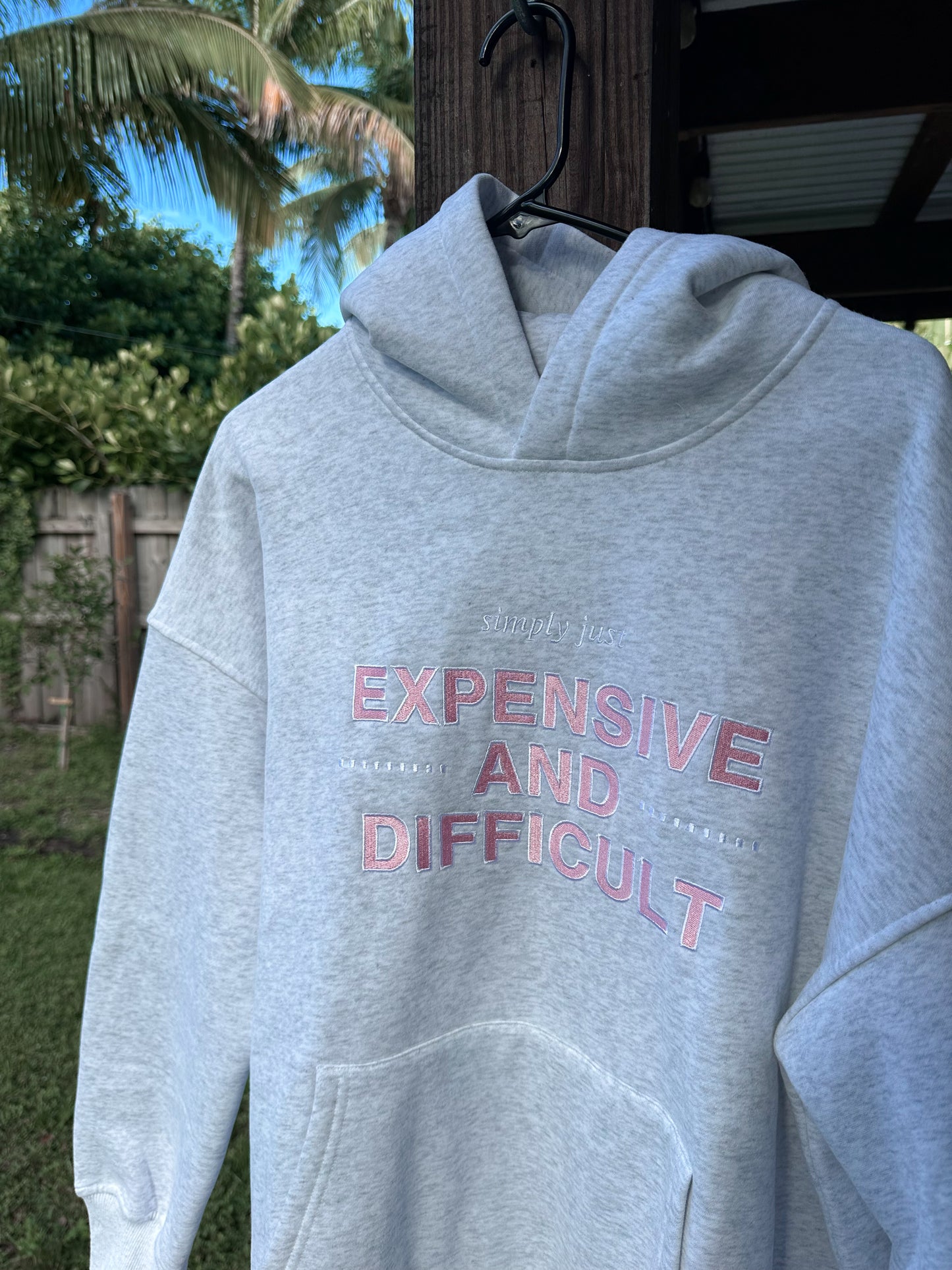 TRADESHOW Expensive And Difficult Embroider Hoodie