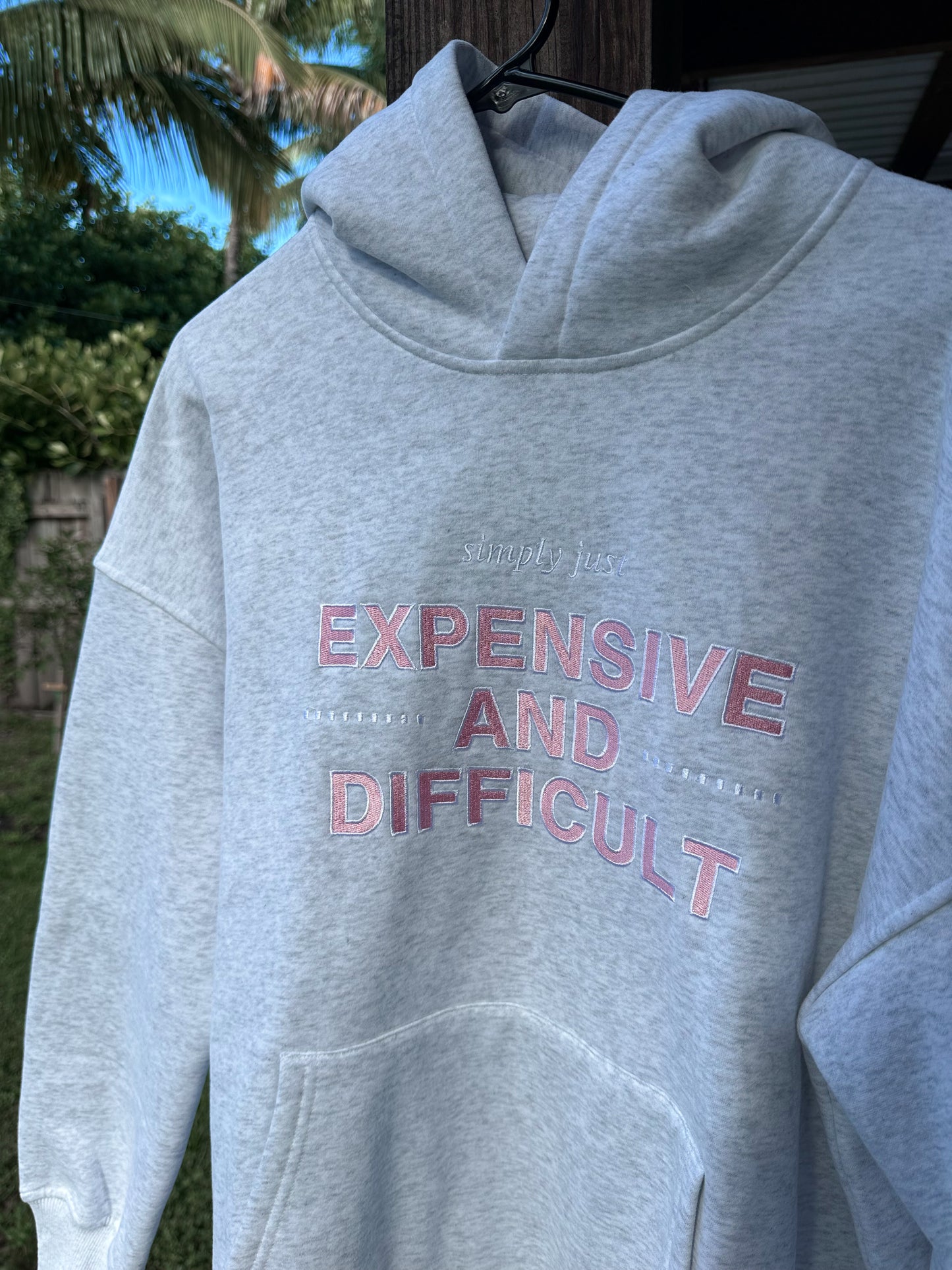 TRADESHOW Expensive And Difficult Embroider Hoodie