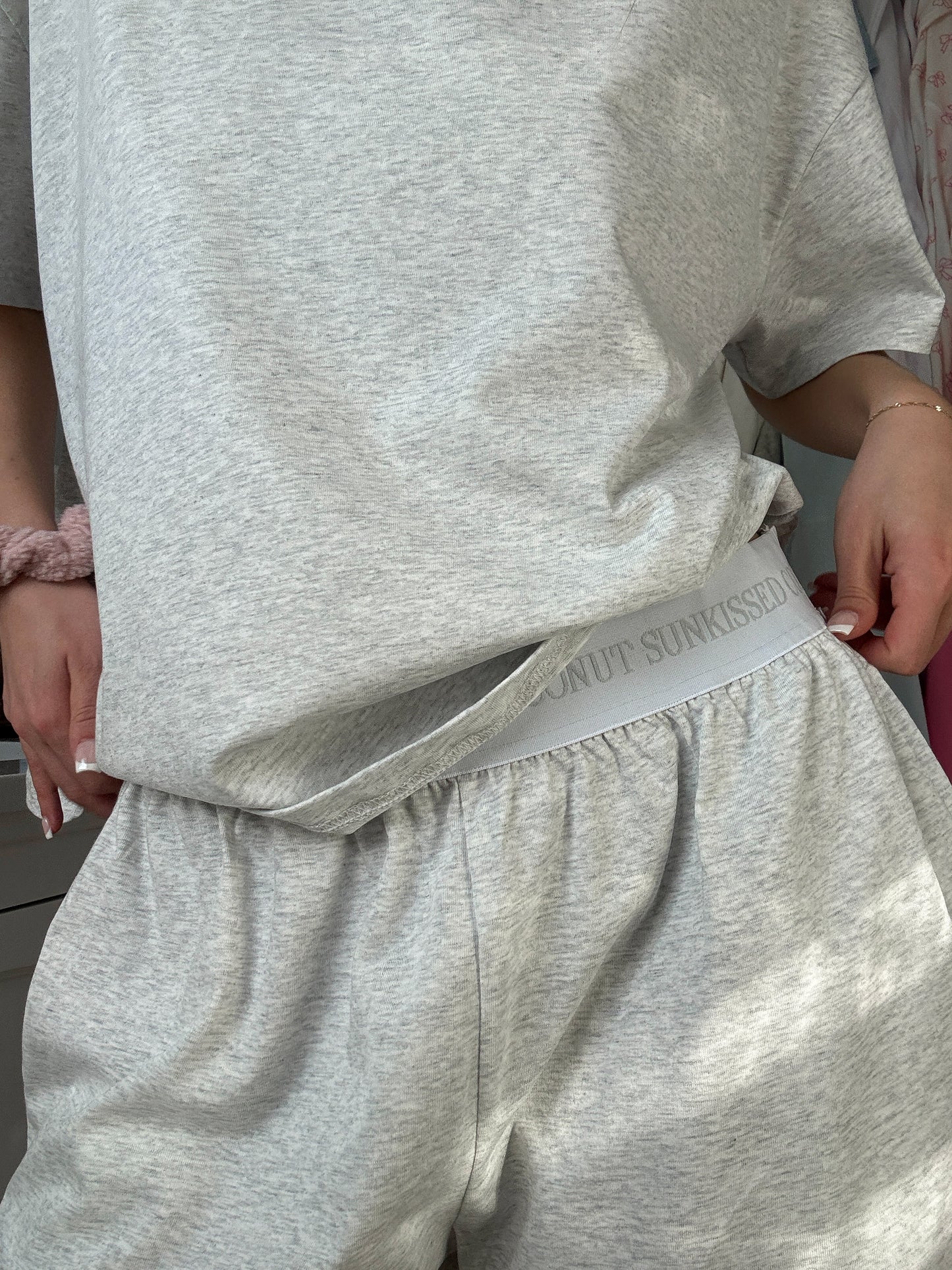 TRADESHOW Pearl Grey Basic Watercolor Shorts