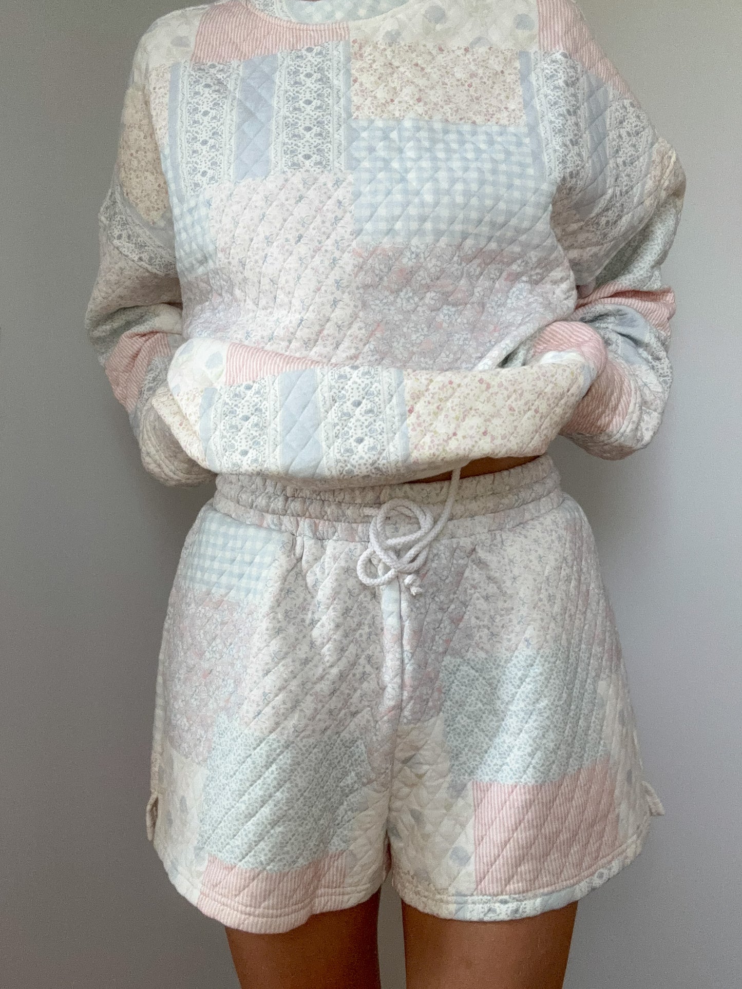 TRADESHOW Shades Of Blue Quilted Pastel Shorts