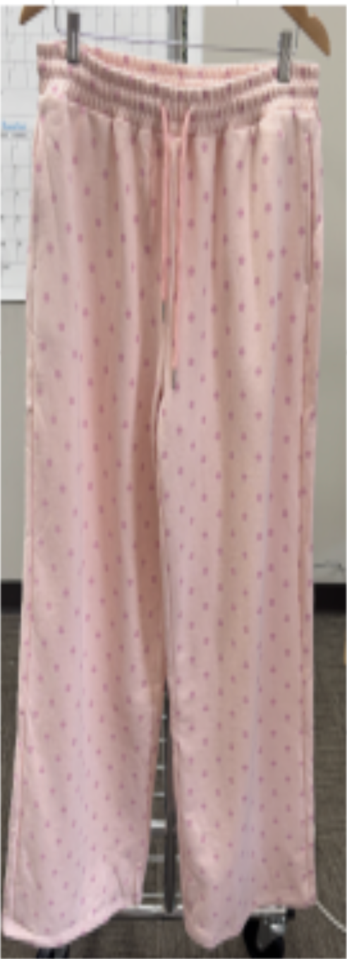 Pink Polka Dot Sweatpants