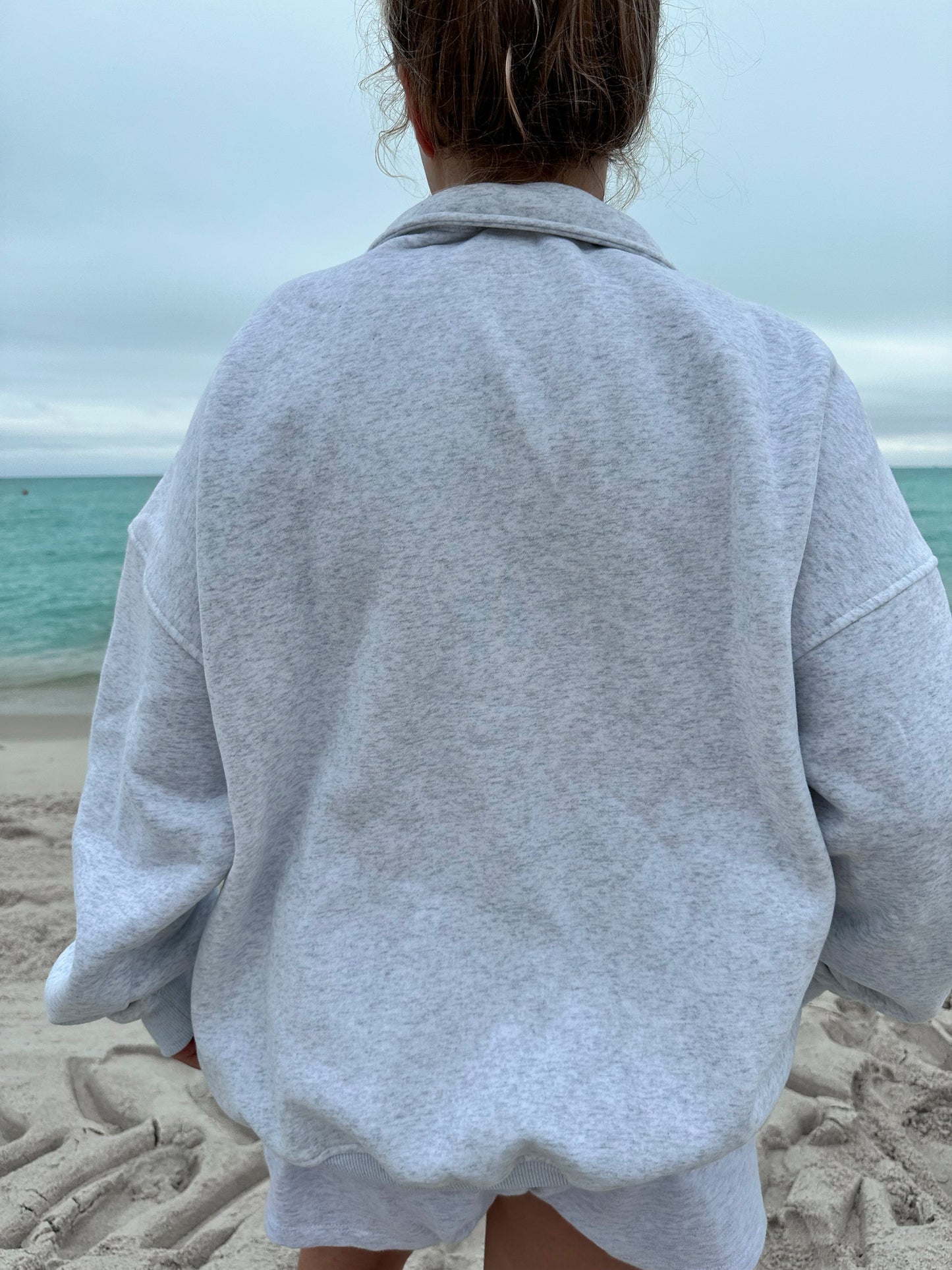Vintage American Flag Quarter-Zip Sweatshirt