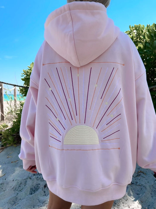 Sunset Rays Embroider Hoodie