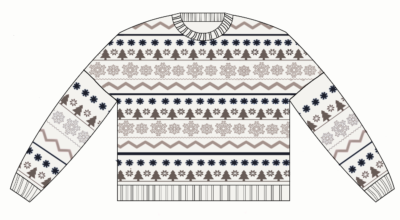Moose Tracks Winter Sweater