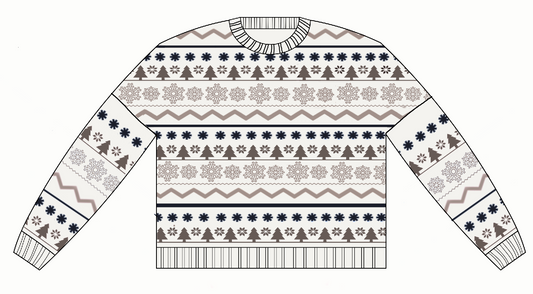 Moose Tracks Winter Sweater
