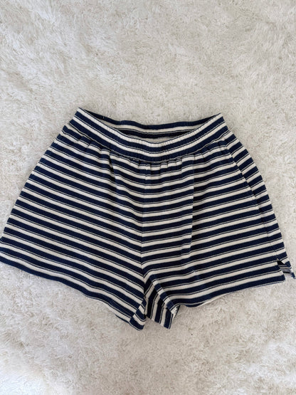 Striped Knit Loungewear Shorts