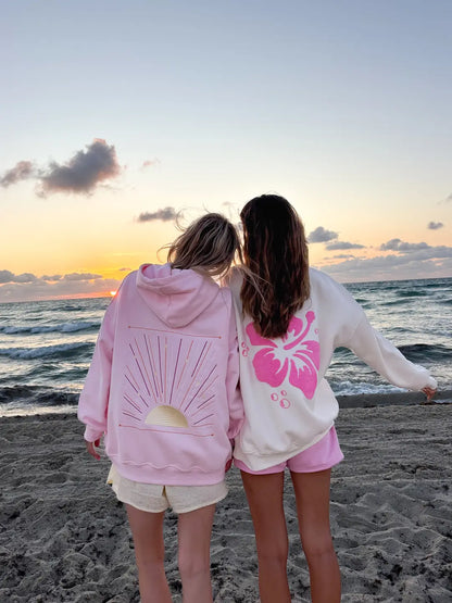 Sunset Rays Embroider Hoodie