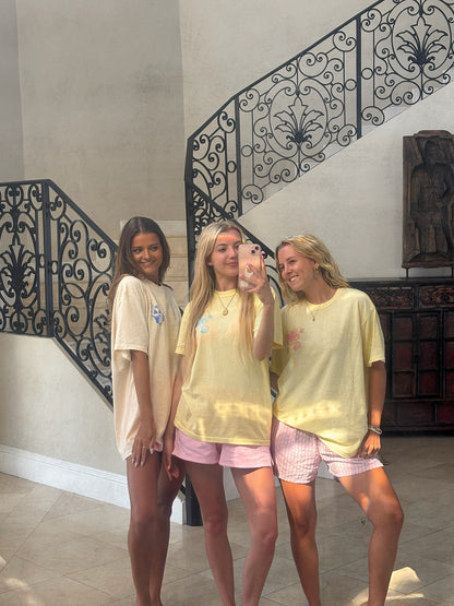 Ivory Blue Swim And Surf Comfort Colors Tee
