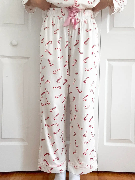 Candy Cane Holiday Christmas Pajama Pants