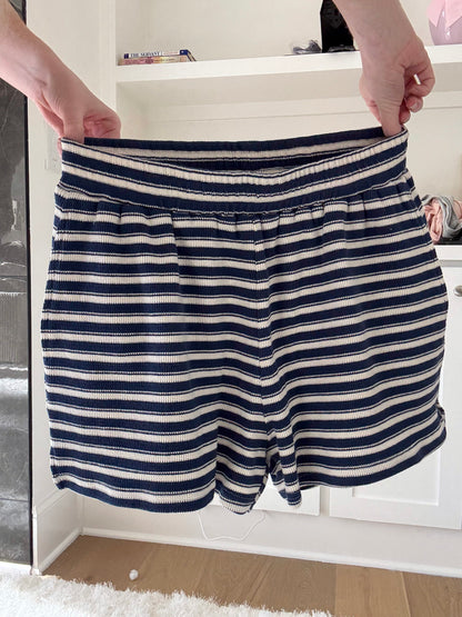 Striped Knit Loungewear Shorts