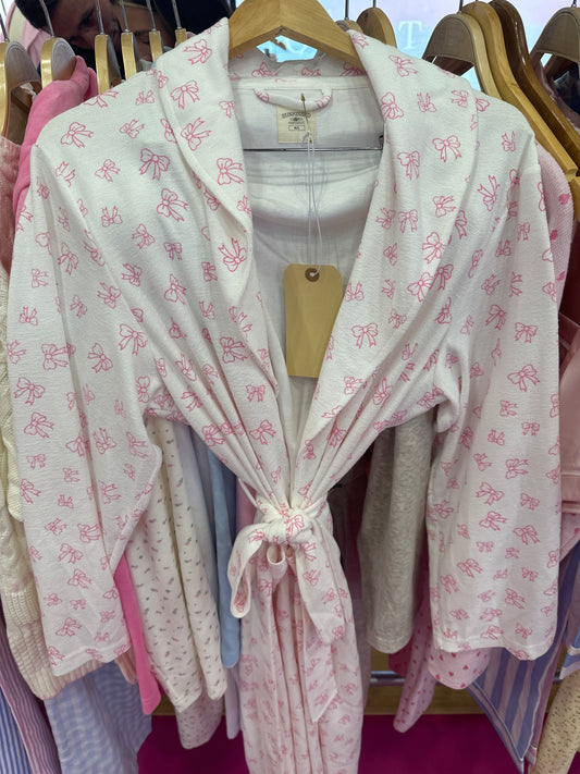 Pink Bows Hotel Robe