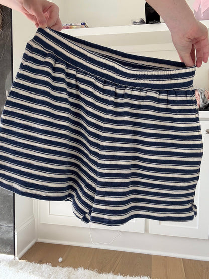 Striped Knit Loungewear Shorts