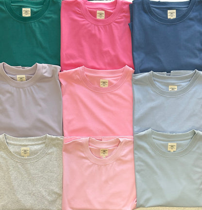 Coastal Blue Basic Blank Tee
