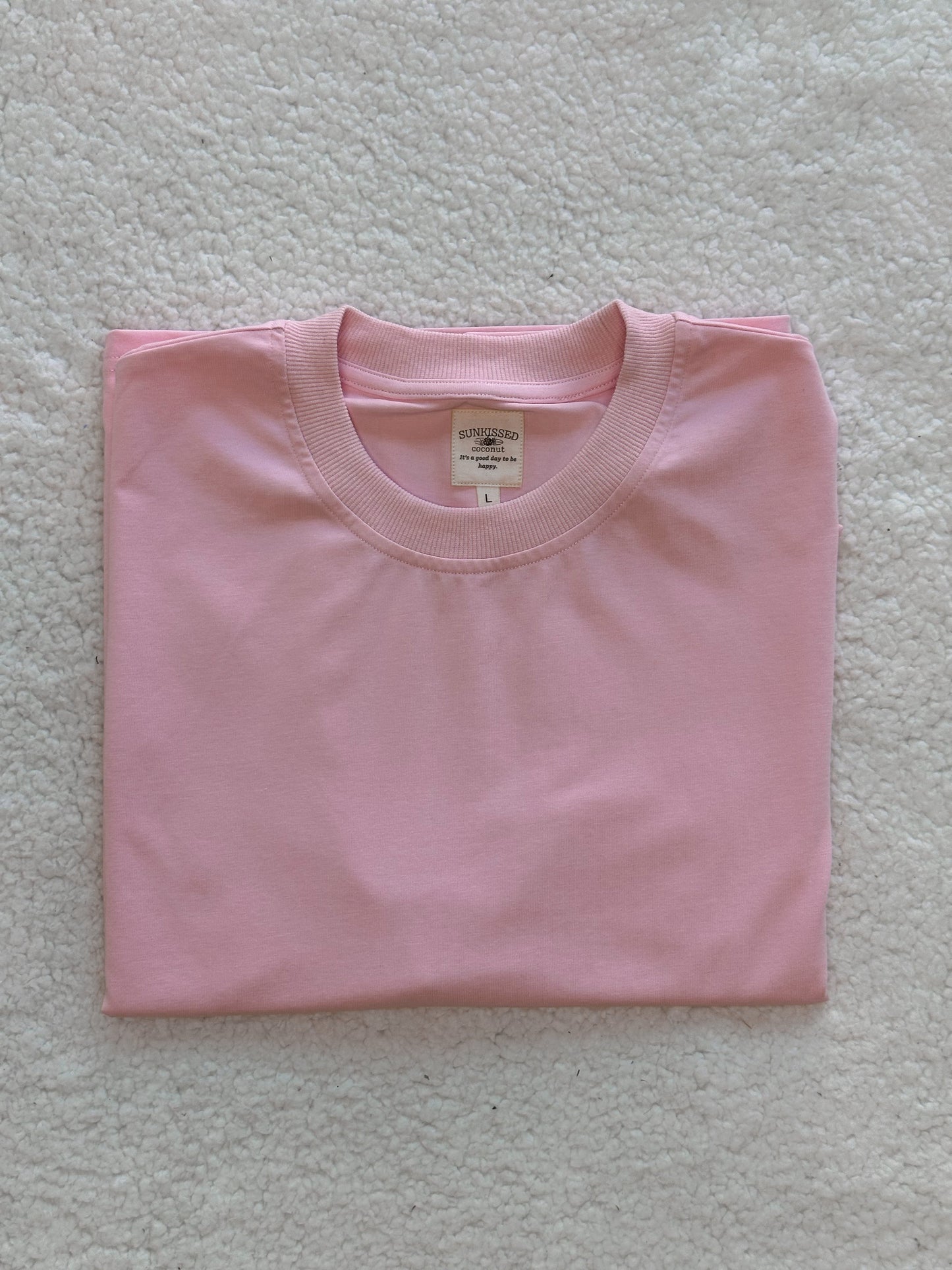 Blair Pink Basic Blank Tee