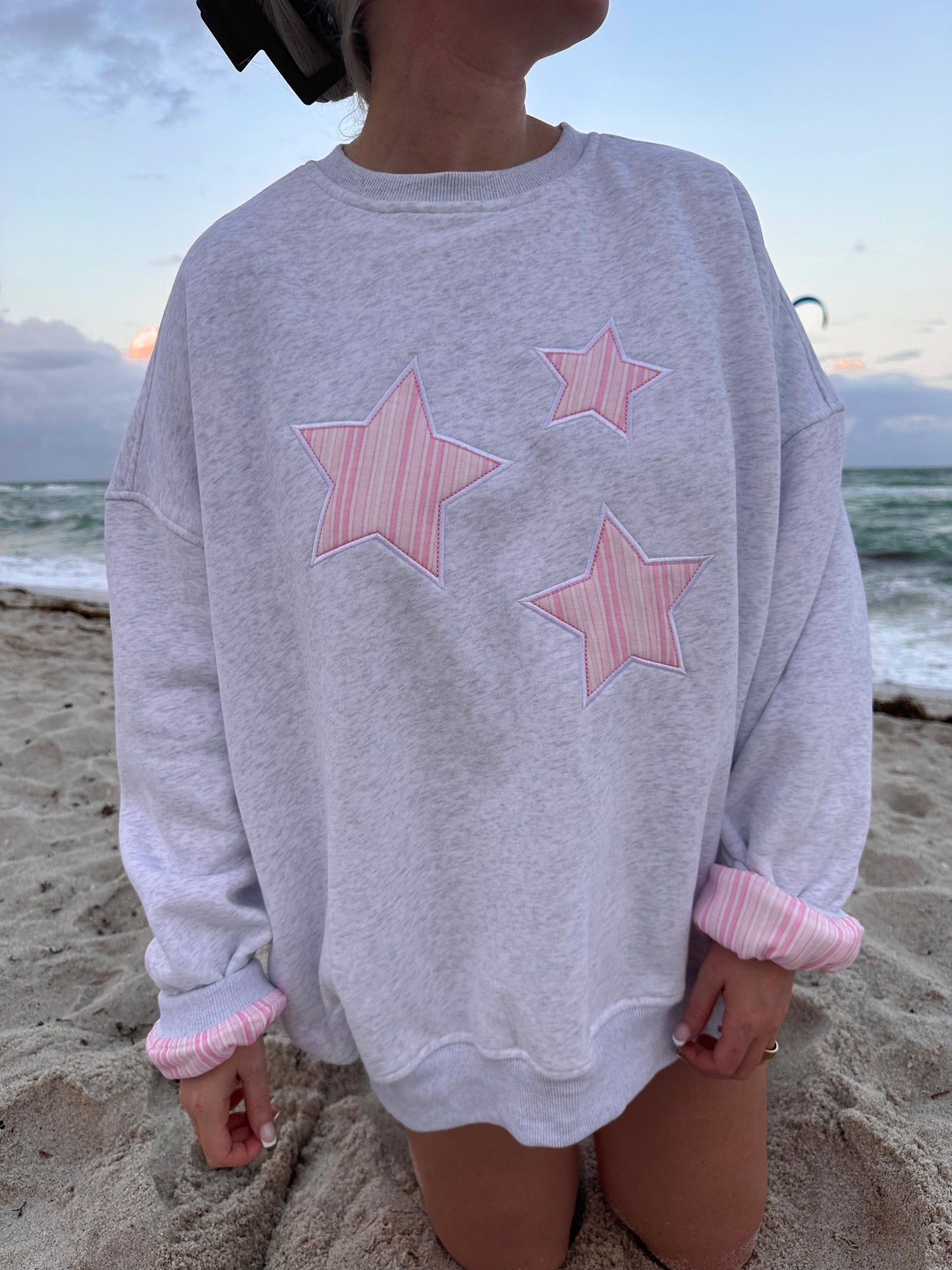 Star Lux Striped Sweatshirt