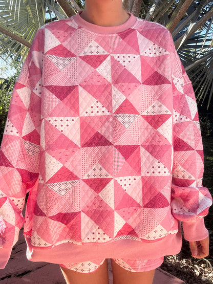 Gemma Quilted Patchwork Sweatshirt