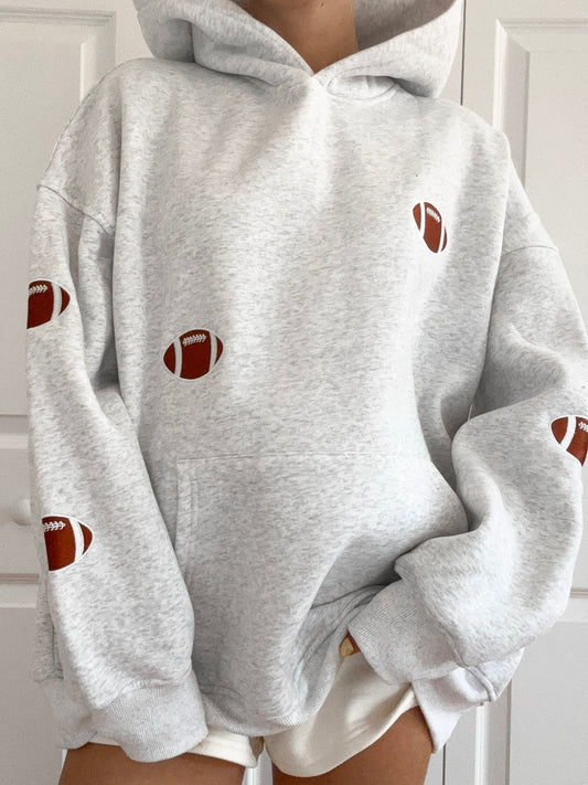Football Embroider Hoodie