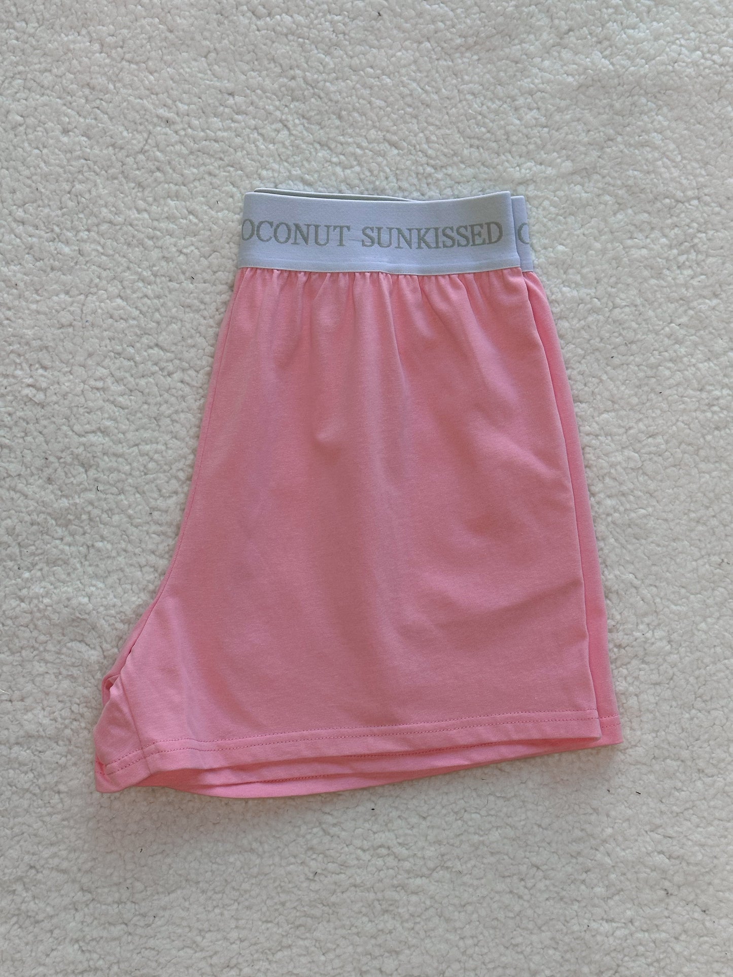 Lush Pink Basic Watercolor Shorts