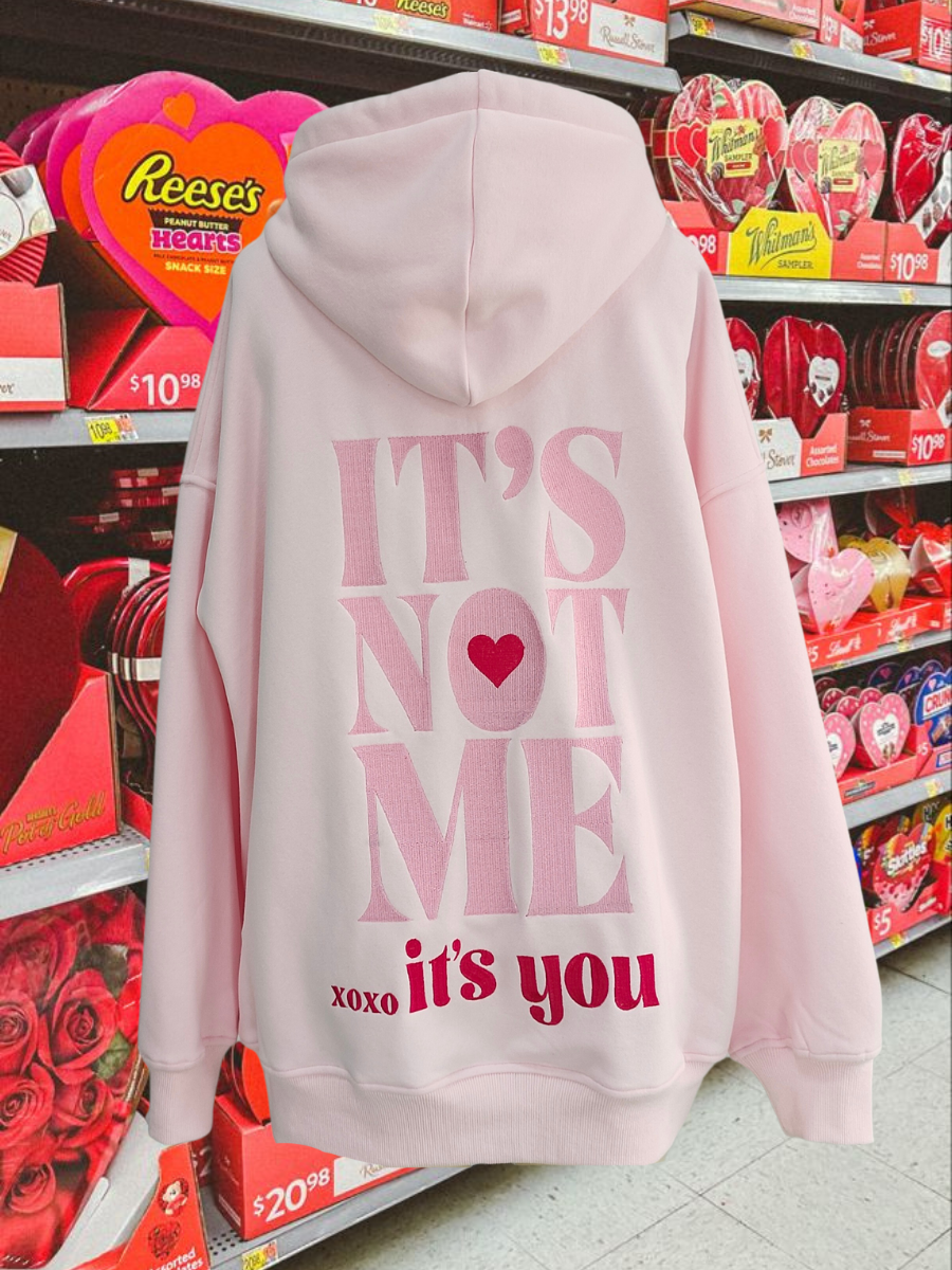 It's Not Me It's You Embroider Hoodie