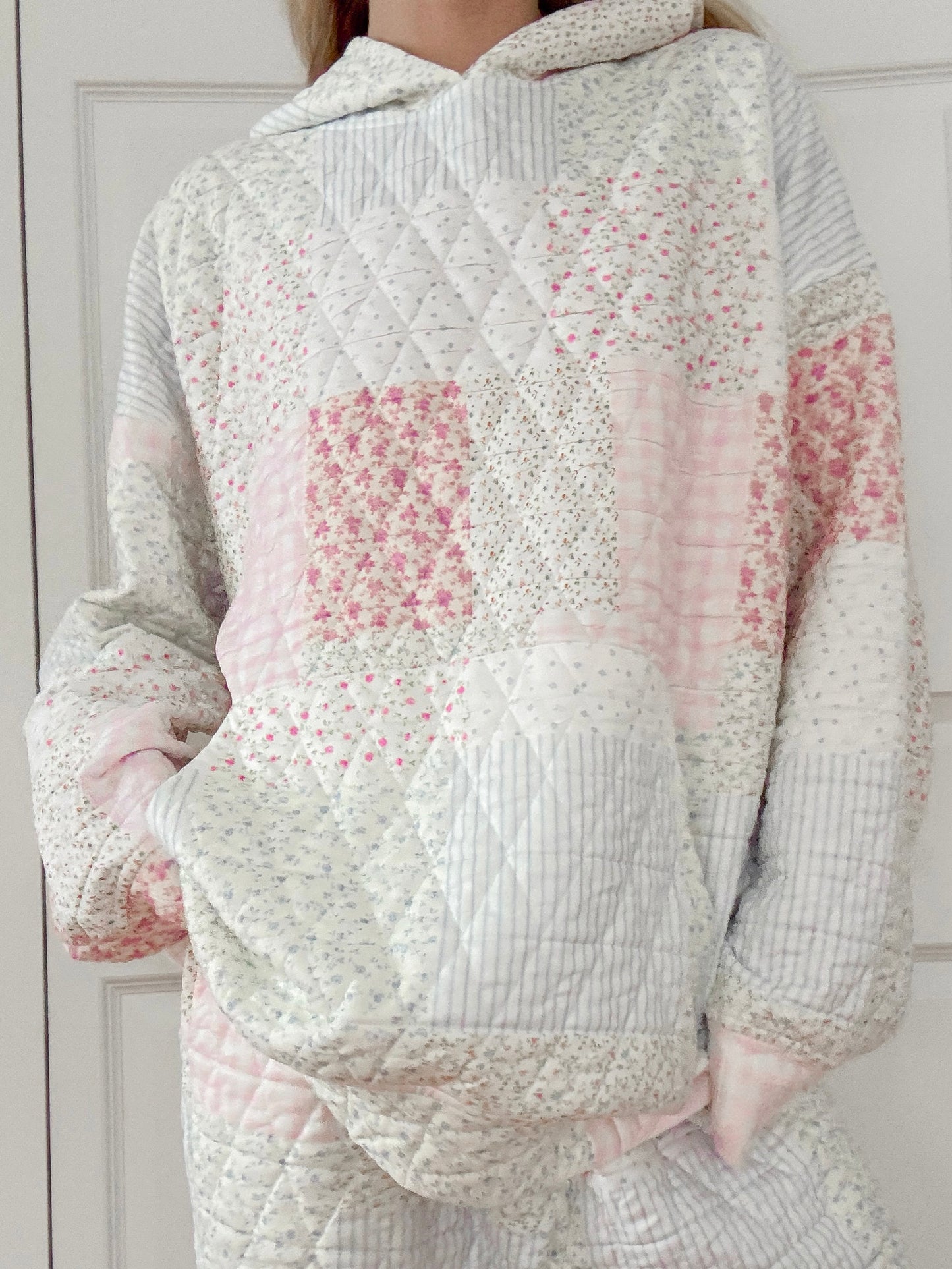 Quilted Pastel Hoodie