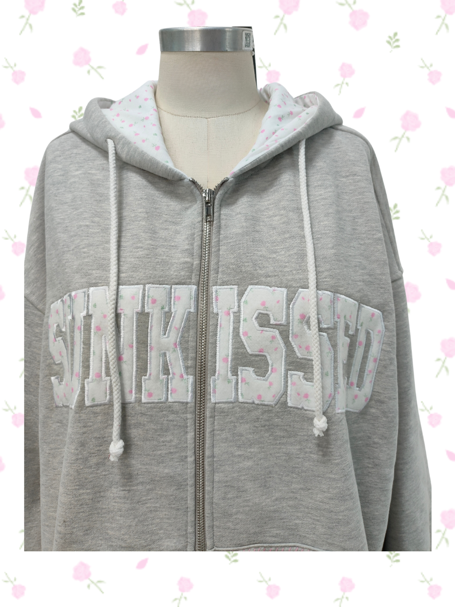 Roses Sunkissedcoconut Full Zip Hoodie