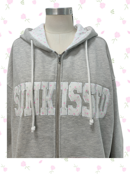 Roses Sunkissedcoconut Full Zip Hoodie