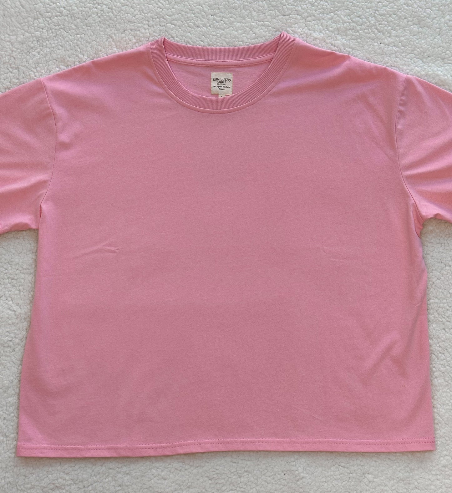 Lush Pink Basic Blank Tee