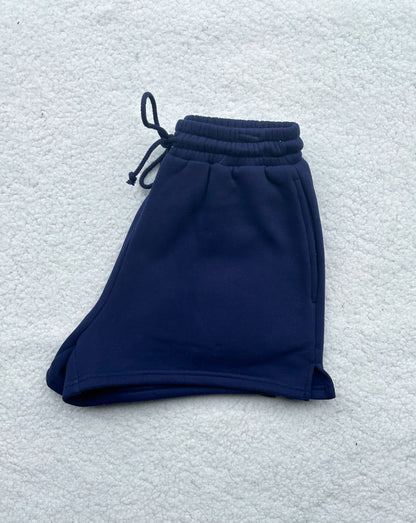 Navy Blue Basic Blank Shorts