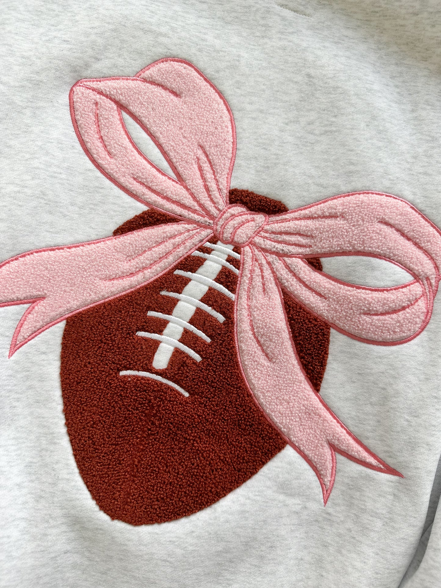 Trendy Game Day Embroider Patch Sweatshirt