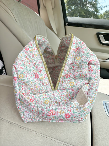 Medium Floral Day In The Park Handmade Handle Bag