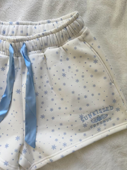 Snowflake Sunkissedcoconut Embroider Shorts