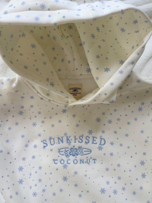 Snowflake Sunkissedcoconut Embroider Hoodie