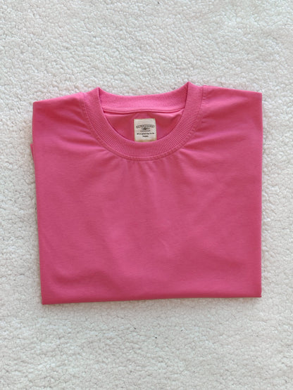 Malibu Pink Basic Blank Tee