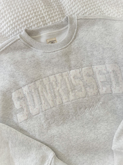 Sunkissed Roses Embroider Sweatshirt