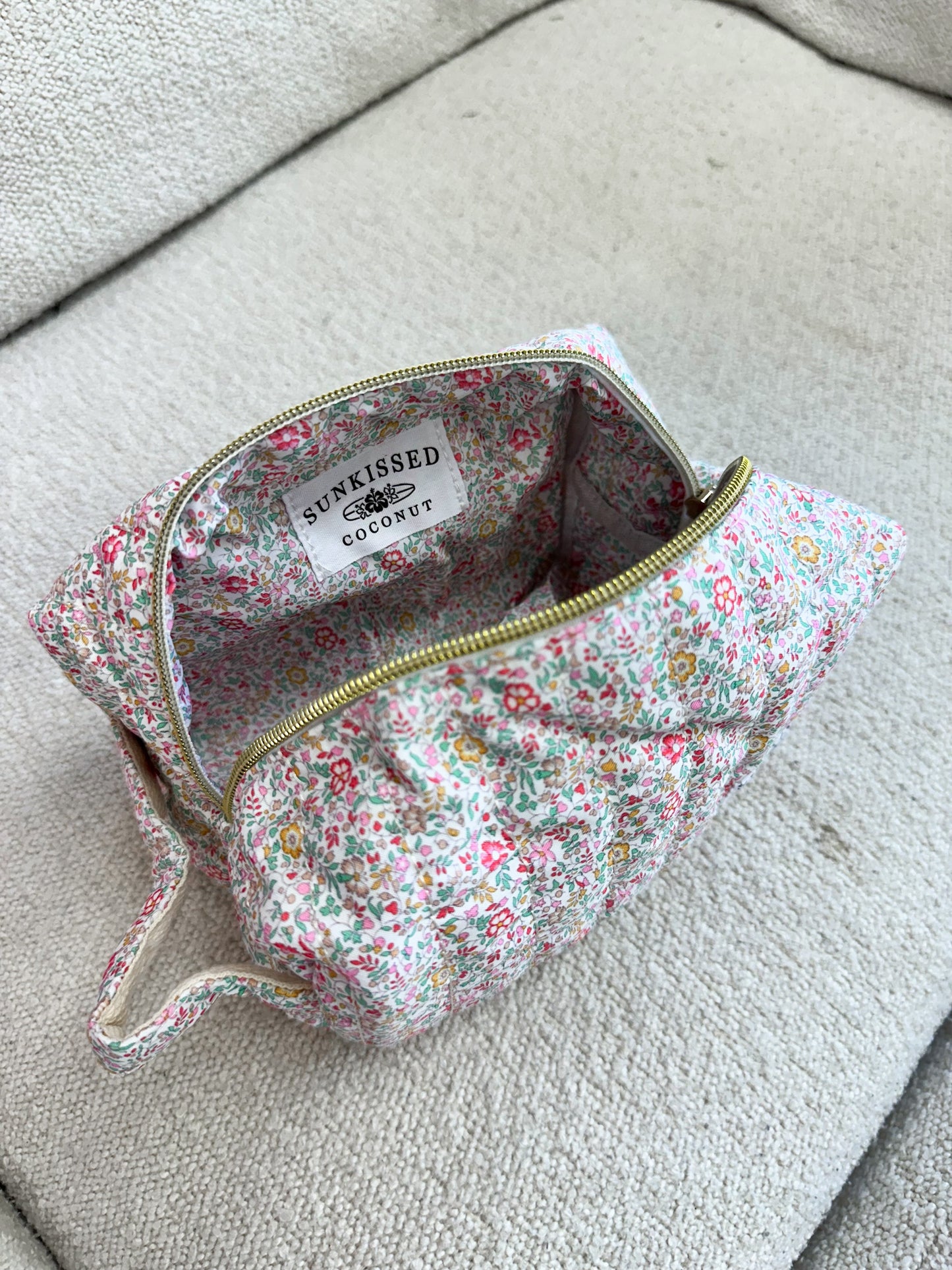 Medium Floral Day In The Park Handmade Handle Bag