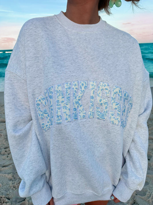 Floral Sunkissed Embroider Sweatshirt