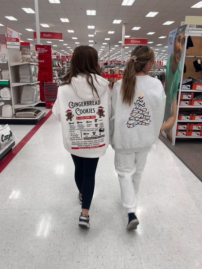 Ivory Gingerbread Recipe Christmas Embroider Hoodie