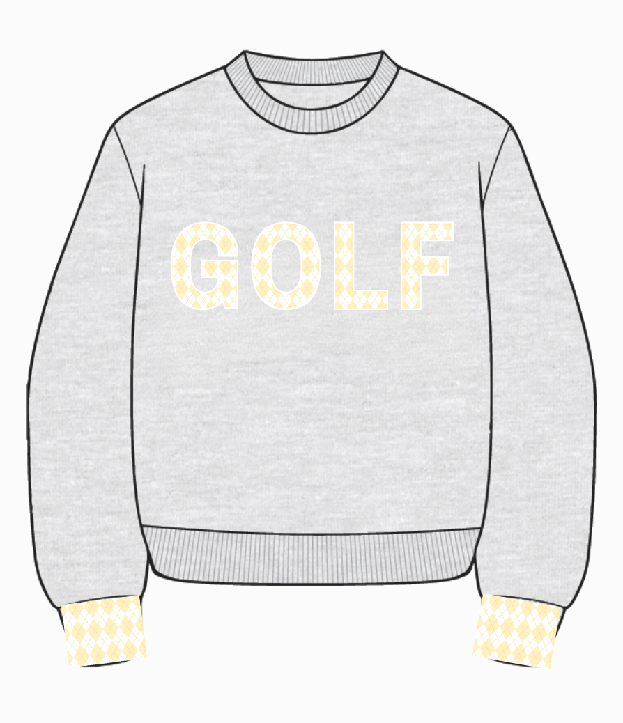 Pearl Grey Golf Sweatshirt